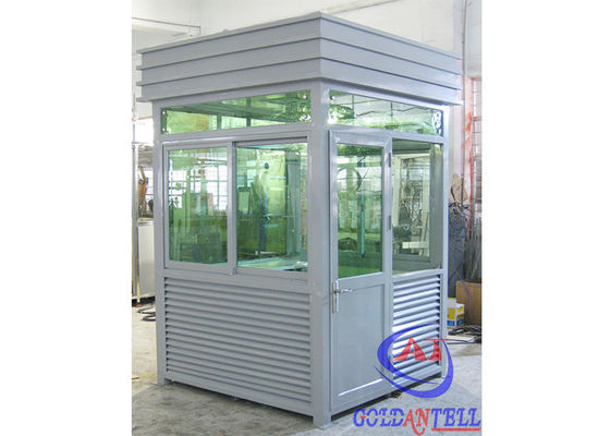 Solid Steel Fabrication Movable Guard House Outdoor Furniture Anti Earthquake