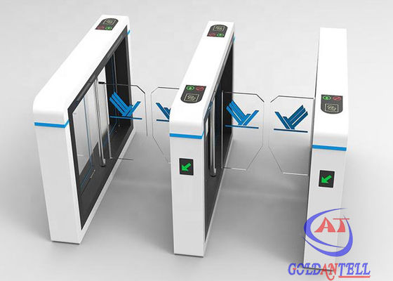 Sports Exhibition Gym Automatic Entrance Turnstiles With RFID Card QR Code Fingerprint