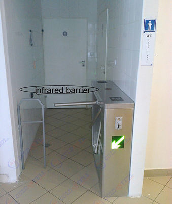 Rustproof Steel Bi Directional Tripod Turnstile Gate Pedestrian With Rfid Reader