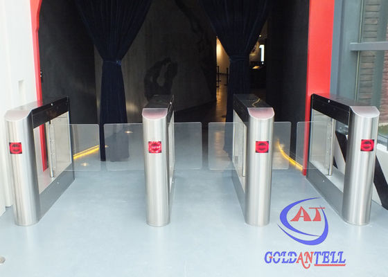 Waist height automatic Station Swing Gate Turnstile , Swing Gate Turnstile