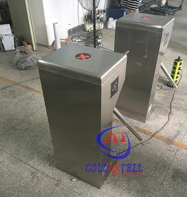 CE 120 Volt Power supply Tripod Turnstile Gate With Coin Collector , Stable Working