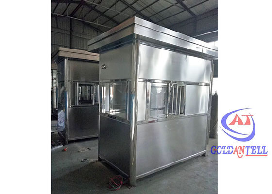 Full Stainless Steel Modular Ticket Booth Air Conditioner Configuration Near Sea Use