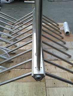 304 Stainless Steel Full Height Turnstile with RFID Fingerprint Access Control