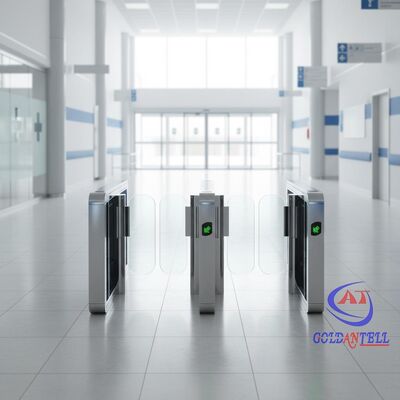 Direct-supply Motor-driven Waist-level Rotor Stile with Anti-panic Drop Arm for Industrial Facility CE