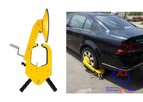 Parking A 3 Steel Material car tire locks , professional keep it wheel clamp