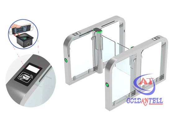 Slim Pedestrian Speed Gates RFID QR Code NFC Card Pass Control For Gym