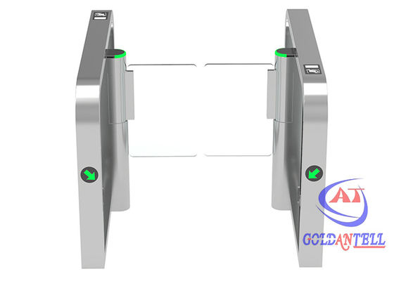 Slim Pedestrian Speed Gates RFID QR Code NFC Card Pass Control For Gym
