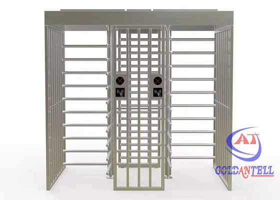 Security Full Height Turnstile Gate Dual Lane Bi Directional For Prison