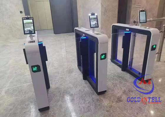 सुरक्षा थर्मल स्कैनर काउंटर सिस्टम के साथ इलेक्ट्रॉनिक स्विंग बैरियर एक्सेस कंट्रोल टर्नस्टाइल