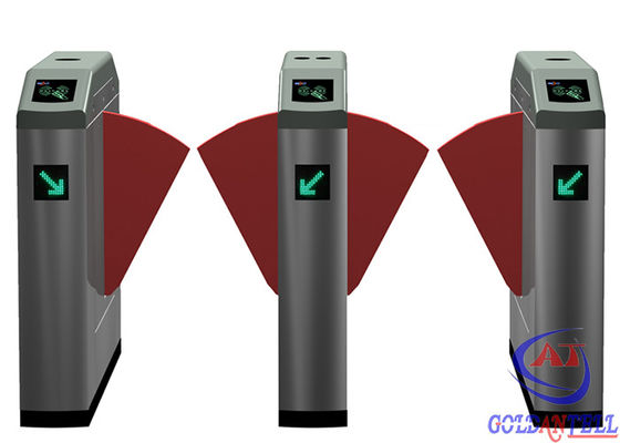 Outdoor Flap Barrier Gate Swiping Card Barcode Stadium Anti trap Function