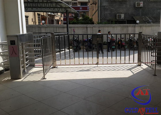 Single Access Fingerprint Automatic Full Height Turnstile With LED Indicator Light