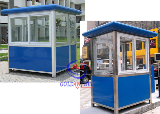 बिजली की फिटिंग के साथ थर्मल इंसुलेटेड प्रीफैब्रिकेटेड सिक्योरिटी गार्ड रूम