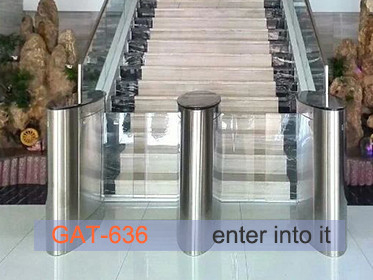 Fashionable Security Speed Gate High Working Speed Glass Turnstile For Public Service