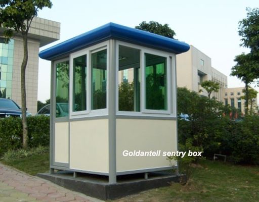 Stainless Steel Modern Portable Security Booth Optional Window Suitable for Guard Stations and Temporary Security Posts