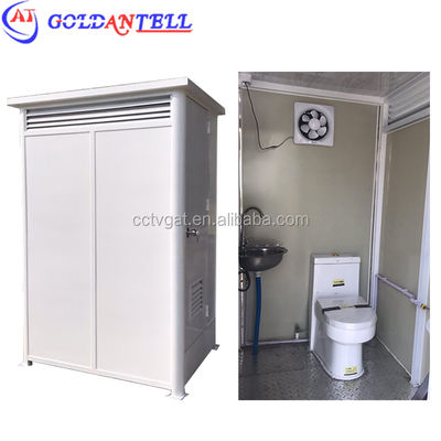 Portable Steel Shower House 1.1x1.5x2.3m with Waste Tank for Hospitals