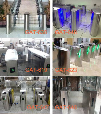 Fast Speed Security Face Recognition RFID Card High Speed Sliding Gate 304SS Servo Motor
