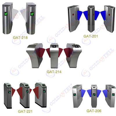 Security Turnstile Gate with 0.2s Barrier Open/Close Time RS-232 and RS485 Communication Interface and 2-Way Operation Direction