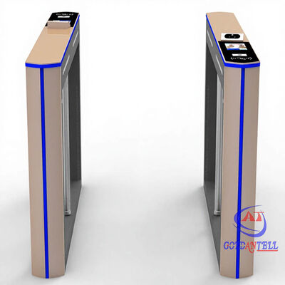 Anti-climb Full Height Speed Gate Biometric AI Optical Sliding Barrier with Adjustable Glass for Corporate HQ Security CE