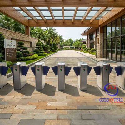 Accessible Pathway Wing Turnstile Mid-height Dual-way Gate for Community Center and Inclusive Facilities CE