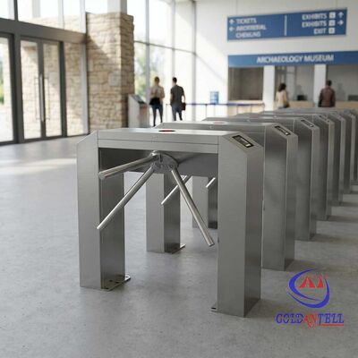 Bi-directional Tri-rotor Spindle Single-transit Checkpoint for Commercial Premises Ingress & Egress CE