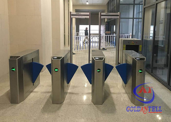 IP54 पनरोक पैदल यात्री सुरक्षा प्रवेश बैरियर गेट स्वचालित RFID LED डिटेक्टर के साथ With