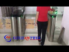 GAT-686 स्पीड गेट स्विंग बैरियर गेट QR कोड बार कोड और आरएफआईडी कार्ड रीडर दोनों के साथ एकीकृत