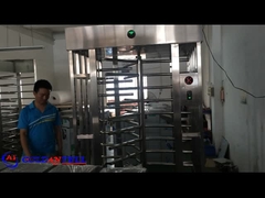 GAT-504 एकल प्रवेश पूर्ण उच्च टर्नस्टाइल कार्ड रीडर और फिंगरप्रिंट नियंत्रण रीडर के साथ