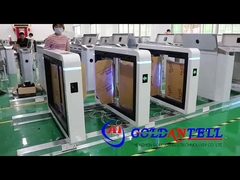 GAT-622 अनुकूलित रंग सफेद स्विंग टर्नस्टाइल स्पीड गेट द्विदिशात्मक