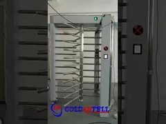 GAT-512 क्यूआर कोड पूर्ण ऊंचाई टर्नस्टाइल फिंगरप्रिंट स्कैनर स्वचालित एक चैनल