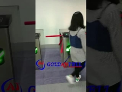 थ्रीपॉड टर्नस्टाइल बैरियर लचीला आरएफआईडी कार्ड के साथ तेजी से पास गति