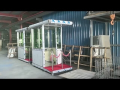 आउटडोर चलती सुरक्षा गार्ड बूथ स्टेनलेस स्टील जलरोधक